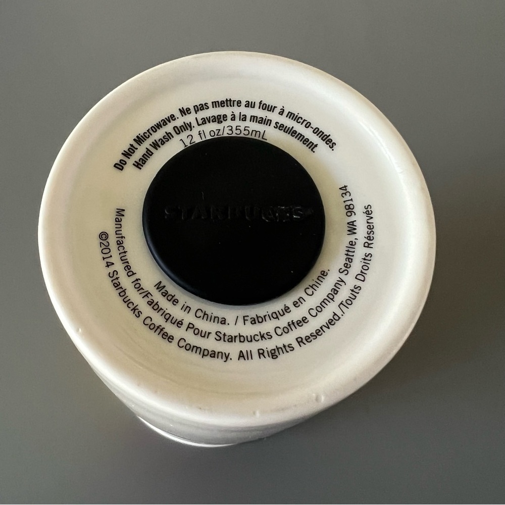 Starbucks Band of Outsiders Rainbow Drip Ceramic‎ Double Wall Cup Mug  12oz - Picture 8 of 8